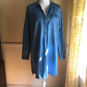 Old Nay chambray shirt dress